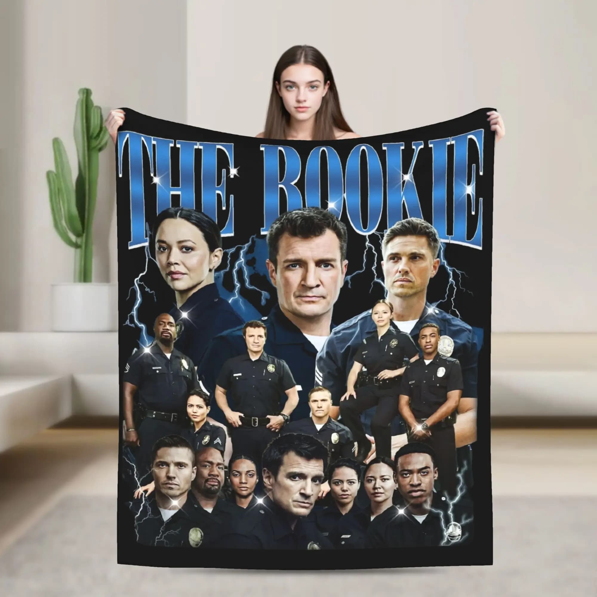 The Rookie Tv Show Coperta in flanella Autunno/Inverno Coperte portatili super calde per copriletti da viaggio per divano