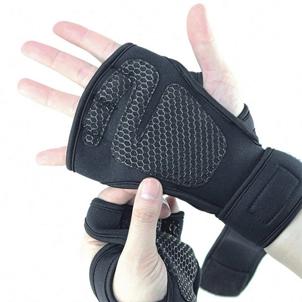 Weightlifting Training Gloves Fitness Sports Body Building Gym Hand Wrist Palm Protector Gloves MTB Cycling Gloves for Men Women