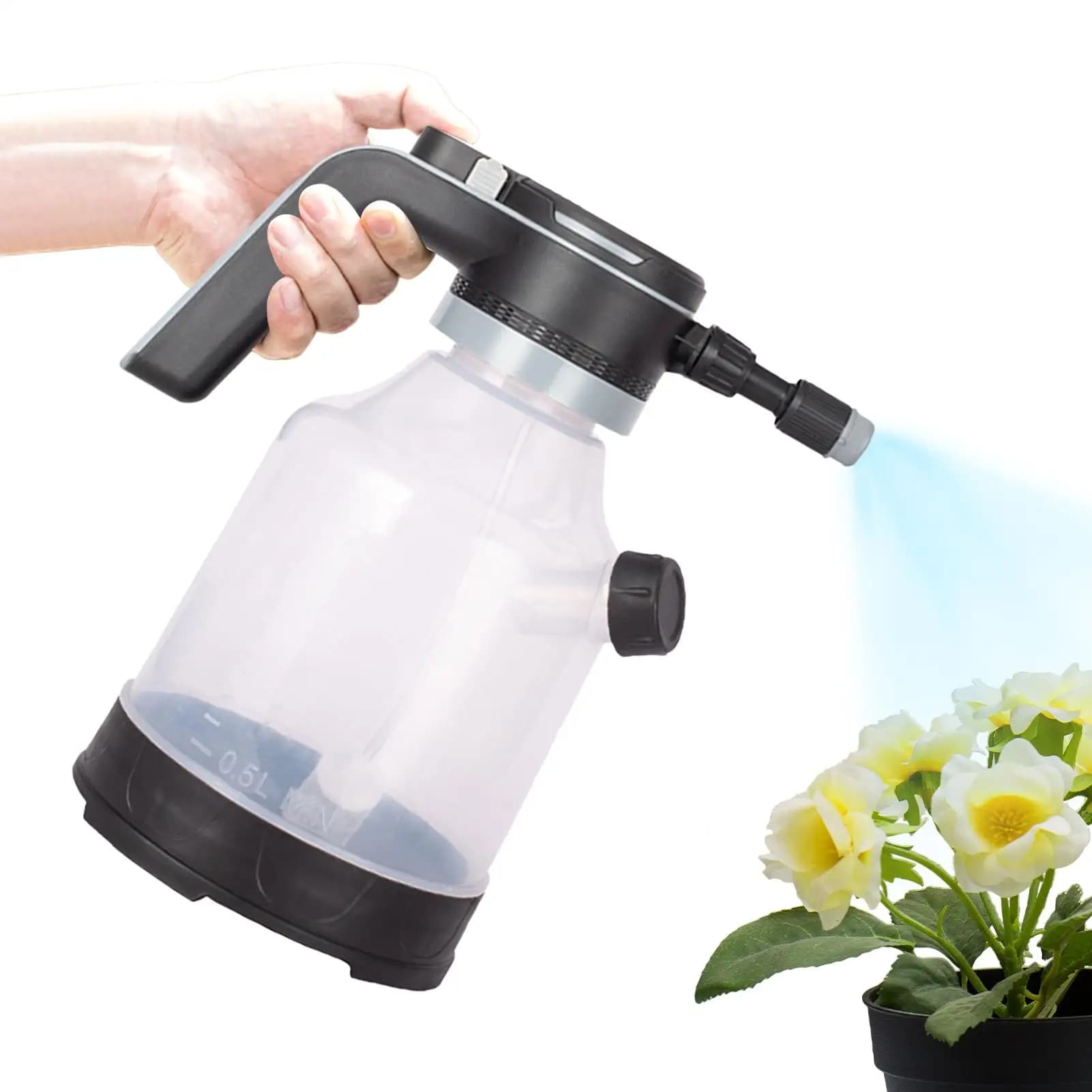 Electric spray bottle 3 liters Mister Automatic for plants with adjustable nozzles / Electric spray bottle Plant sprayer Watering kettle