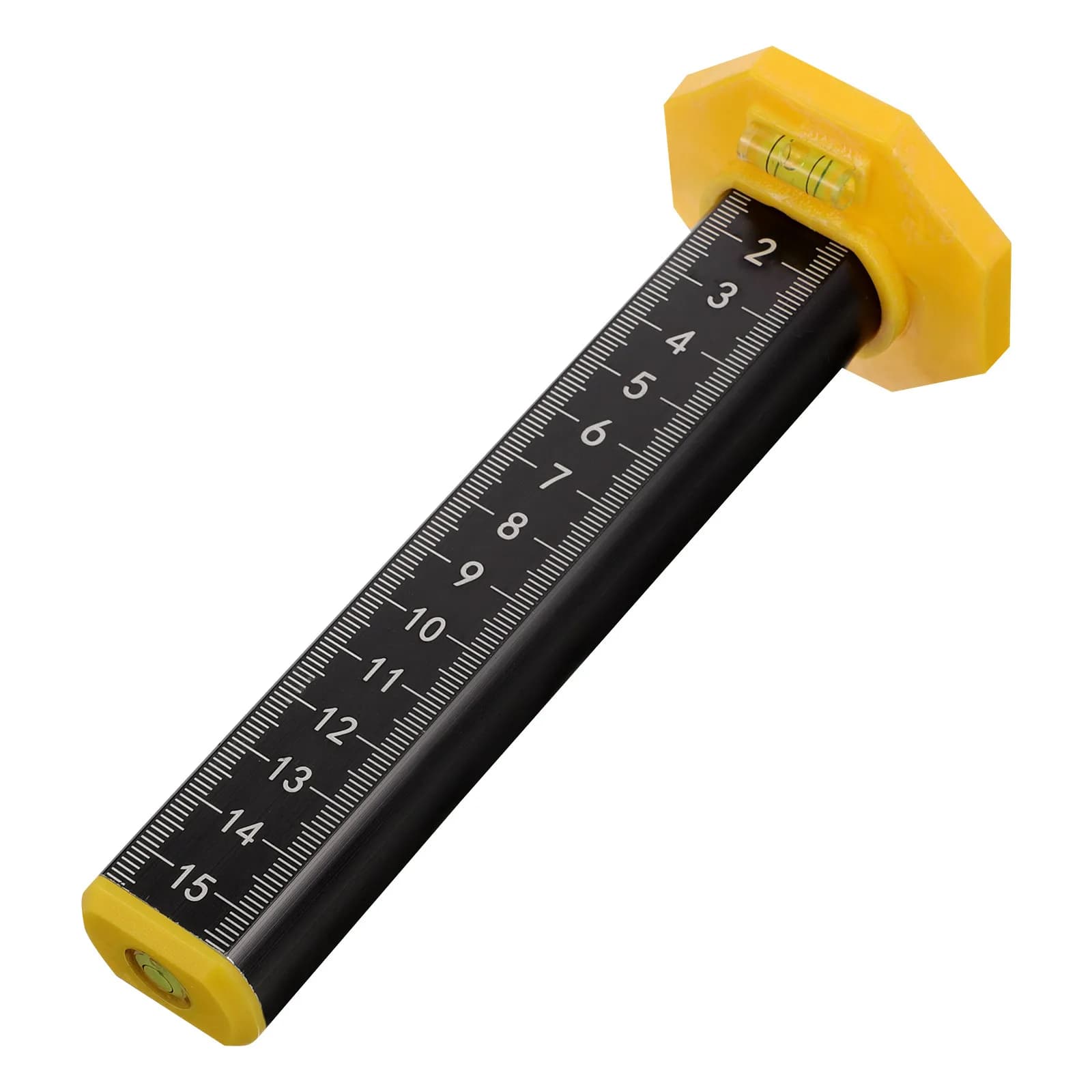 Righello Professionale per Livellamento Soffitti e Misuratore di Contorno per Piastrelle con Scala Chiara e Base Magnetica per un Livellamento Preciso delle Piastrelle