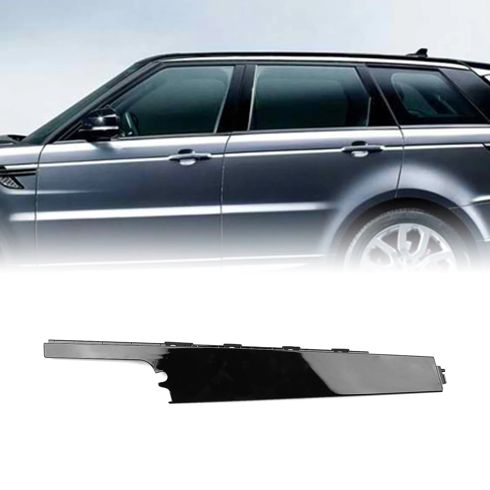 Per Land Rover Range Rover Sport 2014-2022: Guarnizione/Copertura per il Pannello Esterno del Montante B della Finestra Laterale Anteriore