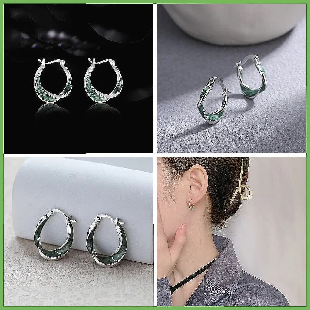 Moebius Circle Earrings for Women, Ear Cuff Lightweight Luxury Minimalists, Fashion Ipoallergen Earrings for Daily Use