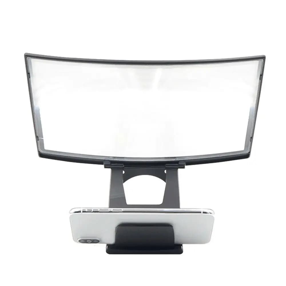 1Pcs 12Inch Phone Screen Magnifier 2-4X Zoom 1200R Curved Screen Smartphone Screen Enlarger Ultra Clear HD Blue Light Filter