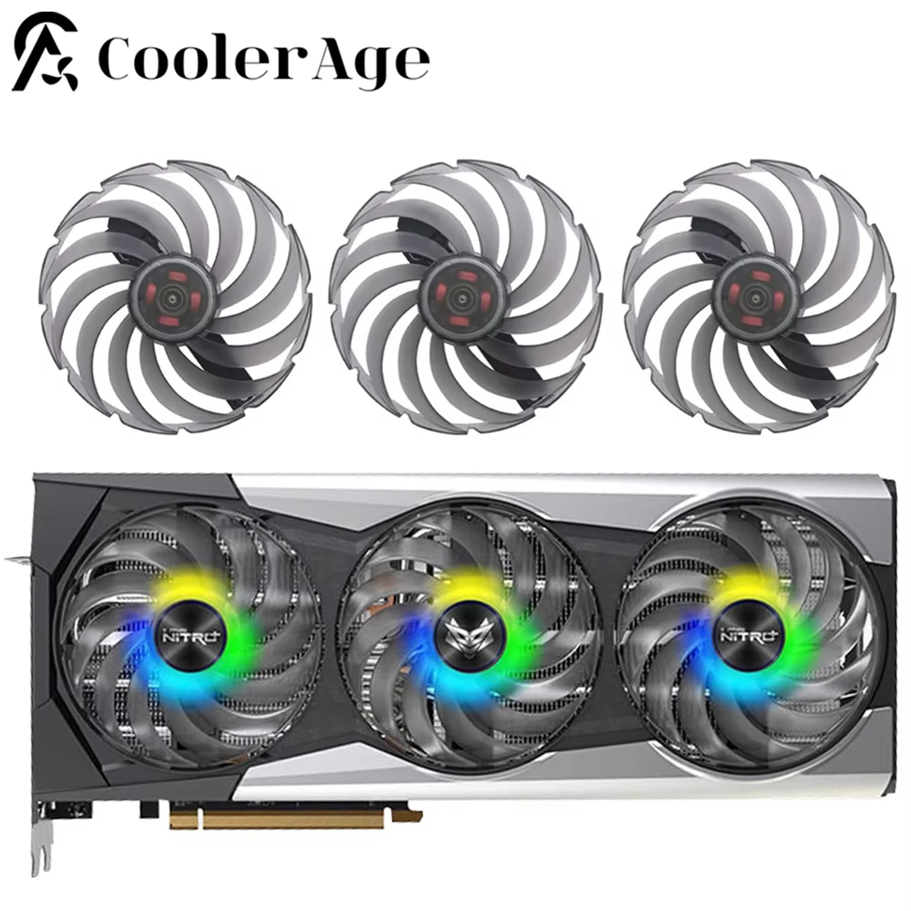 For Sapphire NITRO+ AMD Radeon RX 6900 XT SE Video Card Fan 95MM FDC10U12D9-C RX6900XT Graphics Card Cooling Fan