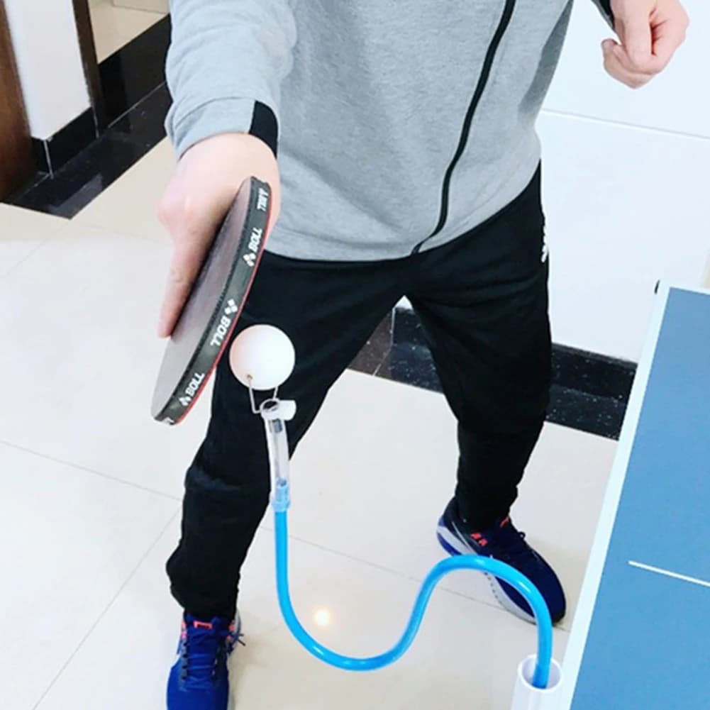 Dispositivo di Allenamento per Tennis da Tavolo con Rimbalzo Rapido, Robot Trainer Ping Pong con Morsetto da Tavolo per Esercizio