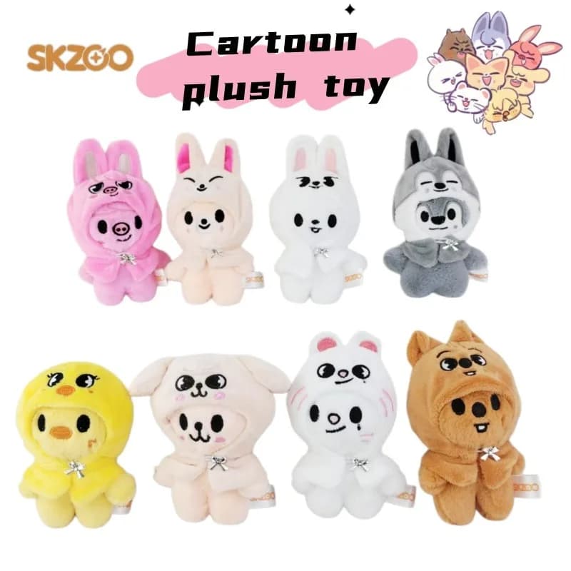 New SKZOO Wolf chan Dwaekki Jiniret QuokkaPuppyM High Color Value Personality DIY Doll Keychain Animation Cartoon Plush Doll