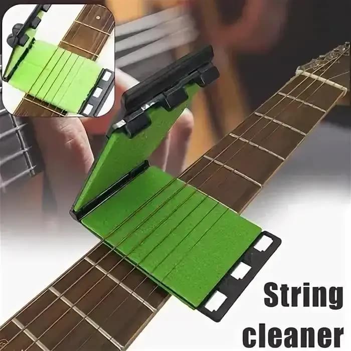 Pulitore per corde per chitarra Spazzola per spazzole Scrubber Violino Basso Ukulele Chitarre elettriche Strumento per la pulizia Accessori per la cura della manutenzione