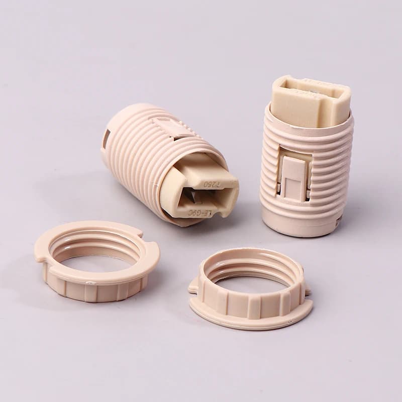 10Pcs G9 Lamp Holder Ring Lamp Bases G9 Lamp Socket With Plastic Shell Ceramic With M10 Plastic Bracket Lighting