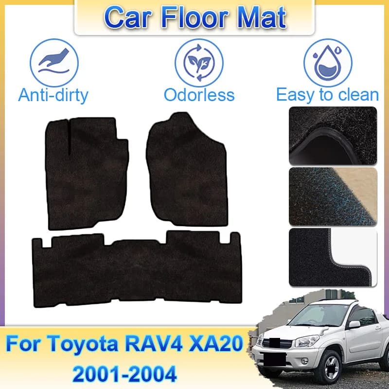 Tappetini auto per Toyota RAV4 XA20 RAV 4 5 porte 2001 2002 2003 2004 Tappeti Pannello Tappeti Copertura del capo Rilievo del piede Accessori interni