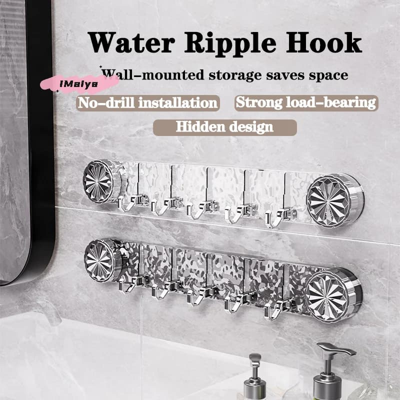 Ganci a ventosa lunghi M-1Pc senza foratura - Appendiabiti adesivo senza tracce per porta del bagno e organizer per riporre oggetti sul retro della porta