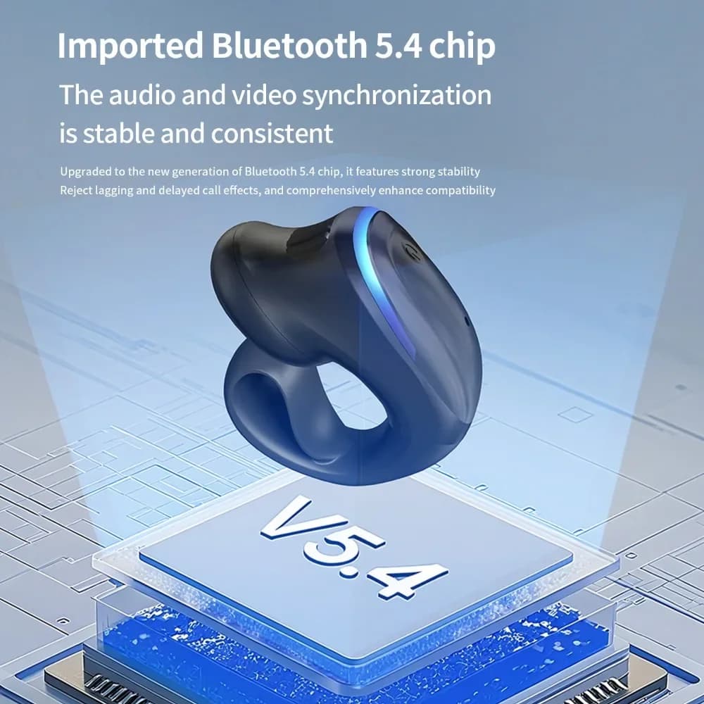 Single Earphone Wireless Bluetooth Headphones 2025 New Sports Gym Running IPX7 Waterproof Sweatproof Secure Wearing Noise Cancel