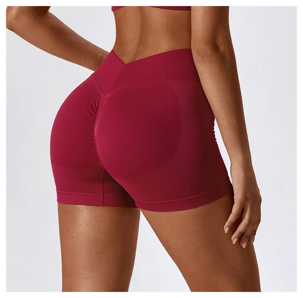 Summer Elastic Scrunch Yoga Short Push Up Gym Buttock Lift Leggings Cycling Workout Short Women Quick-Dry High Waist Sport Pants
