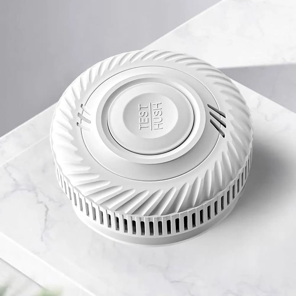 2400mAh Carbon Monoxide Detector with Light Sound Warning Fire Detector 10-Year Battery Backup for Home Bedroom Travel