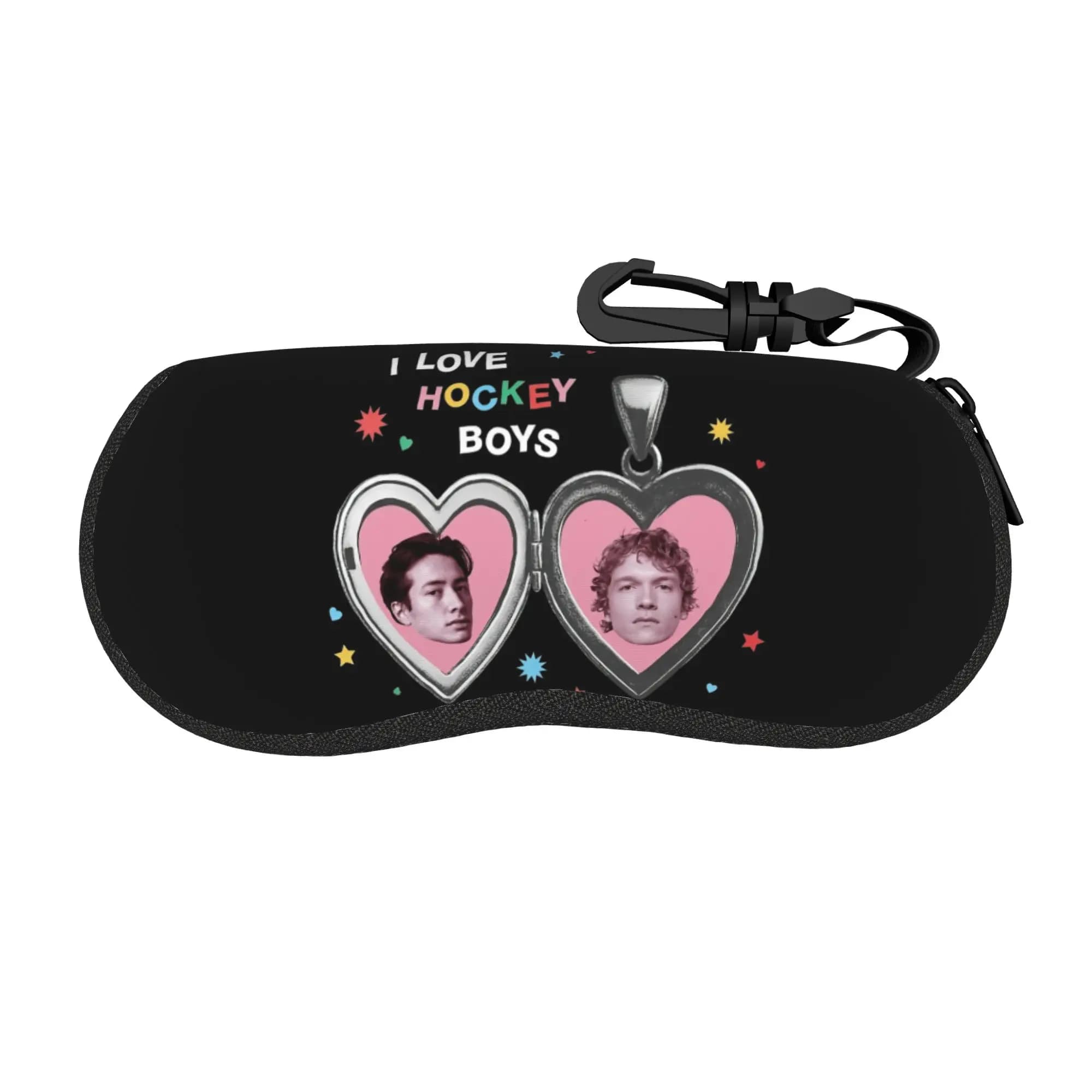 Heated Rivalry I love Hockey Boys Man Glasses Case, Woman, Student, Accessories, Sunglasses Box, Printed Glasses Container