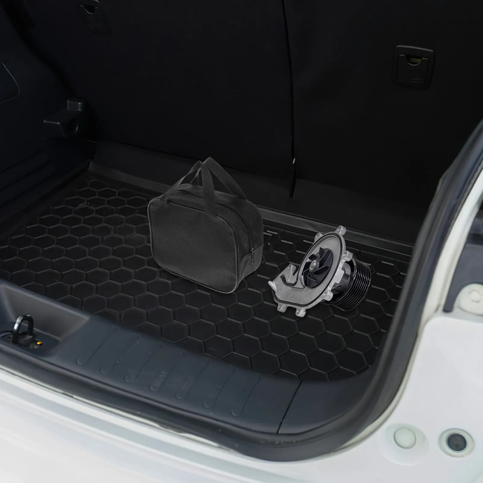 Borsa Portatile per Compressore d'Aria Auto, Custodia Compatta per Trasporto Pompa, Organizer Pratico per Gonfiatore Pneumatici Auto