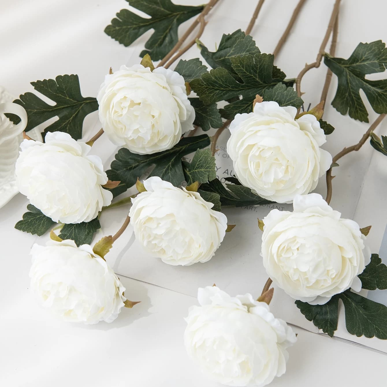 Fiore Artificiale Stile Europeo, Ghirlanda di Loto per Casa, Tavolo, Matrimonio, Vaso Decorativo, Accessorio per Esterni, Regalo Fai-da-Te, Decorazione per Capelli, Festa