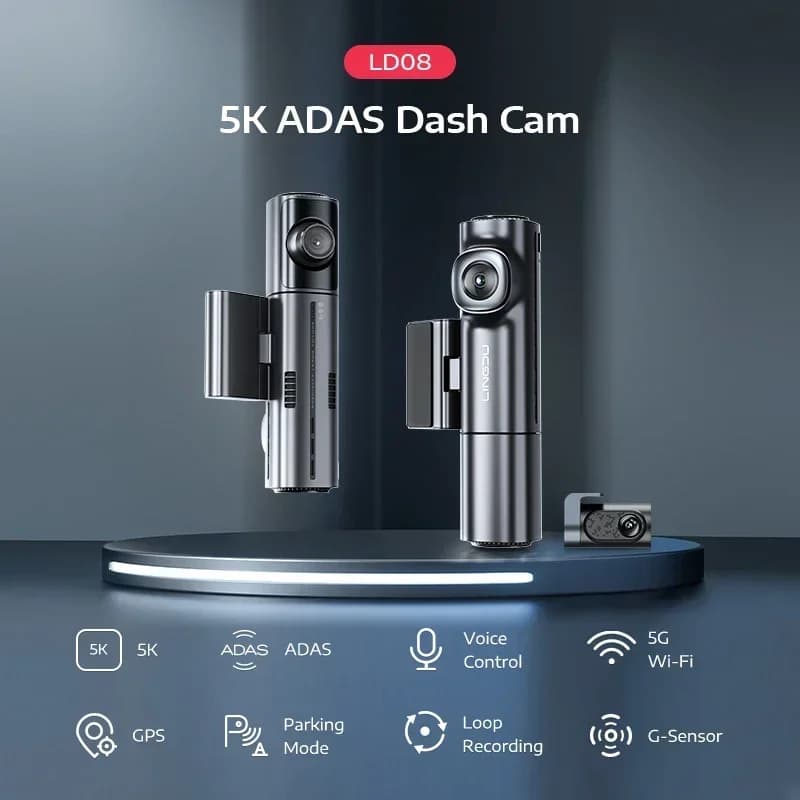 2026 LINGDU LD08 Dash De Auto Car Dealers Car Camera DVR Dash Cam 3 in 1 With Parking Mode Wifi Car Dvr Dash Cam With ADAS