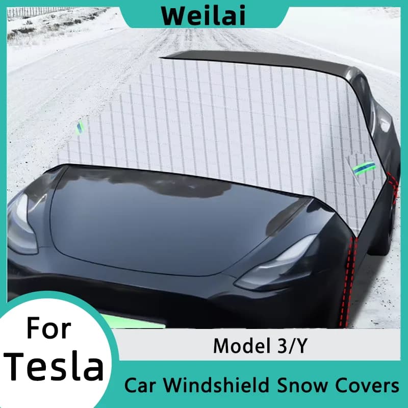 Modello Y Coperture per auto 2024 per Tesla Modello 3 Parasole per esterni Scudo per neve Inverno Antipive Antigelo Parabrezza per auto Accessori