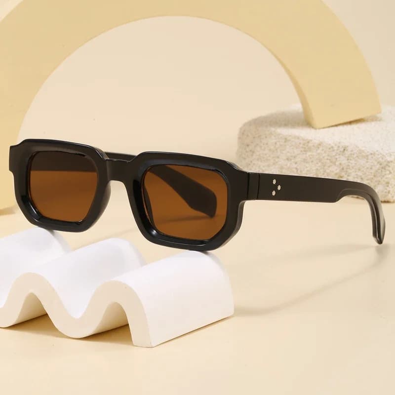 Nuovi Occhiali da Sole Quadrati per Donna e Uomo, Montatura Piccola, Marca di Tendenza, Occhiali da Sole Neri Femminili, Occhiali da Vista Alla Moda per Esterni