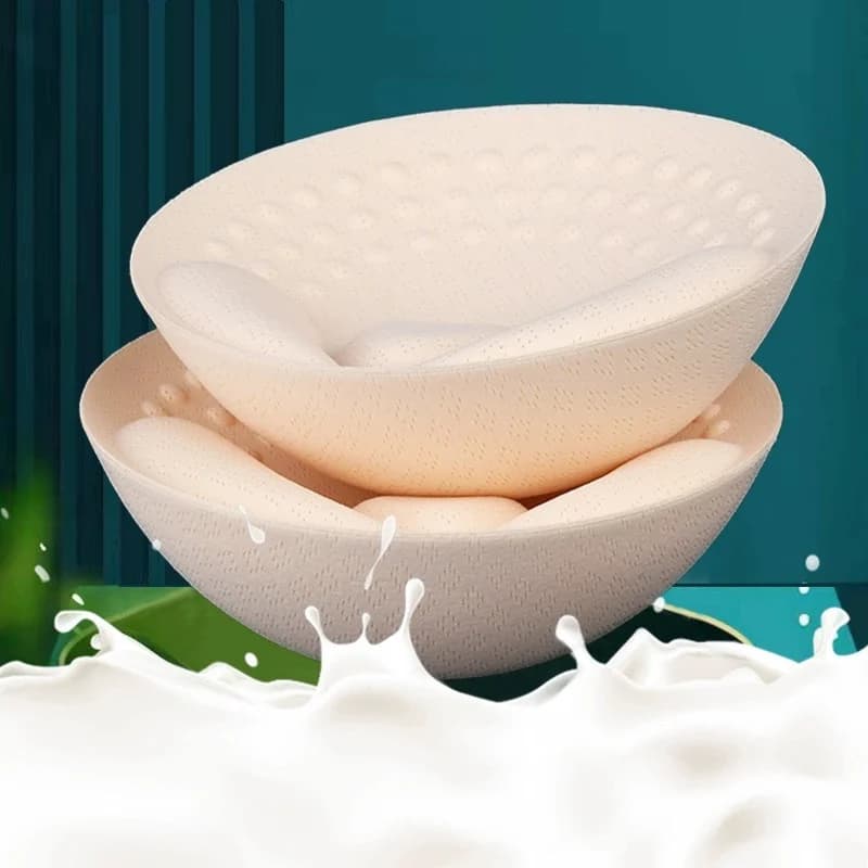 Inserti per reggiseno push up rimovibili 3D Inserti per biancheria intima da donna Sollevamento del seno Spugna traspirante Imbottitura per reggiseno Fodera per costume da bagno Inserto per reggiseno