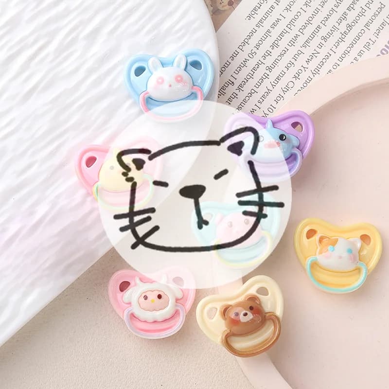Popolare Set di 10 Ciucci Mini per Bambole, Accessori per Casa delle Bambole, Giocattoli per Bambini