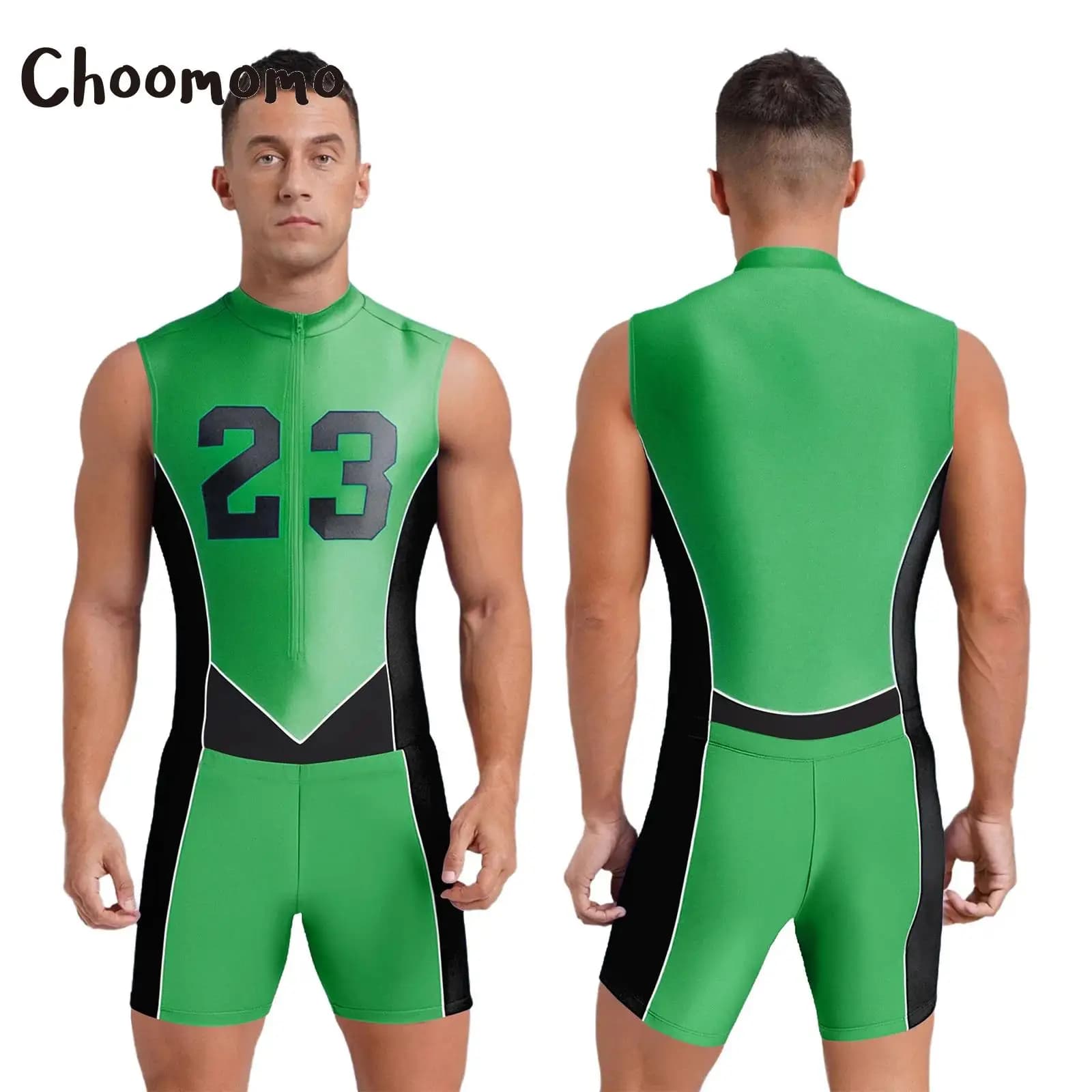 Men's Bathroom Set Sportswear Beachwear Swimwear Number Body Printed with Cycling Shorts Nuoto Race Exercise