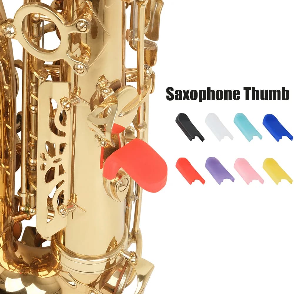 2Pcs/Set Saxophone Finger Rest Cover With Saddle Color Silicone Thumb Rest For Saxophone Professional Universal Accessories