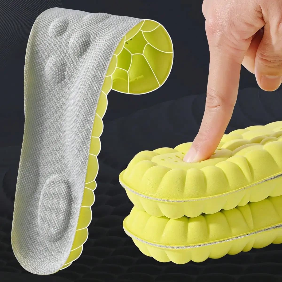1 pair/2 pairs/4 pairs sports suns in latex high elasticity bearings for soft shoes support for arch plantar orthopedic insole breathable deodorant