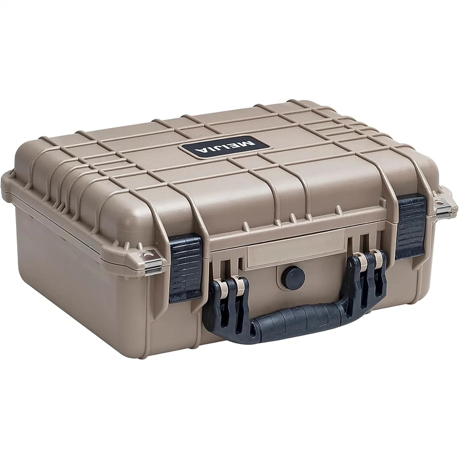 Valigetta Rigida Impermeabile con Schiuma Personalizzabile per Fotocamera, Drone, Attrezzatura, 13.35x11.63x5.98 Pollici, Color Sabbia