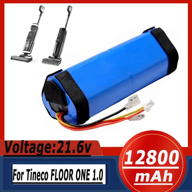 Battery Li-Ion 21.6V 12800mAh For Tineco Floor One 1.0 FW25M-01 FW25W-01,One S3-01 Cordless Vacuum Cleaner