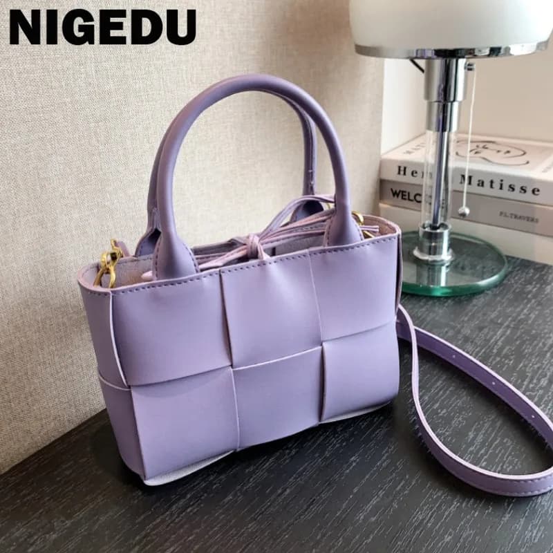 Borsa e borsetta da donna in tessuto alla moda Borse a tracolla da donna di design di lusso Borse piccole in pelle PU Borsa a tracolla da donna