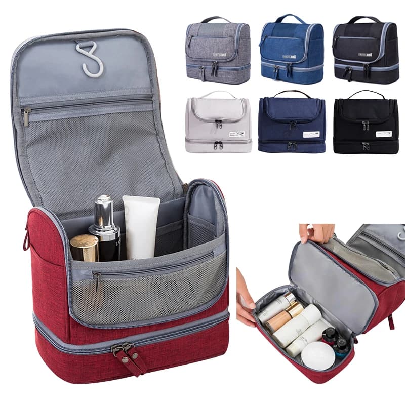 New Dry Wet Hanging Make Up Bag Oxford Travel Organizer borse per cosmetici necessità delle donne Make Up Case Wash Toiletry Bag