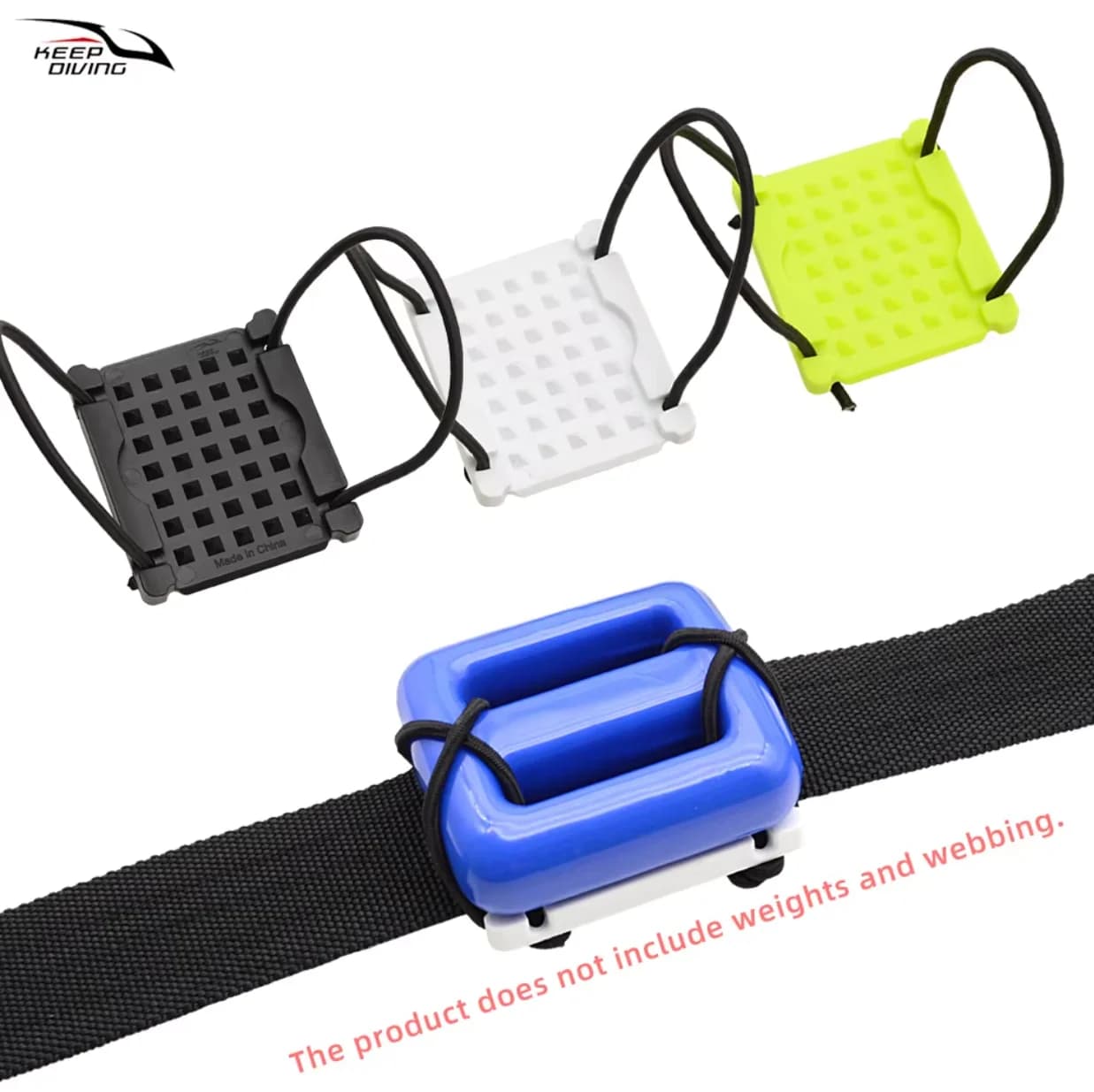 BCD fabric weight plate for scuba diving Rear dive plate Fixed weights Fa-da-te quick release accessories suitable for dry suit