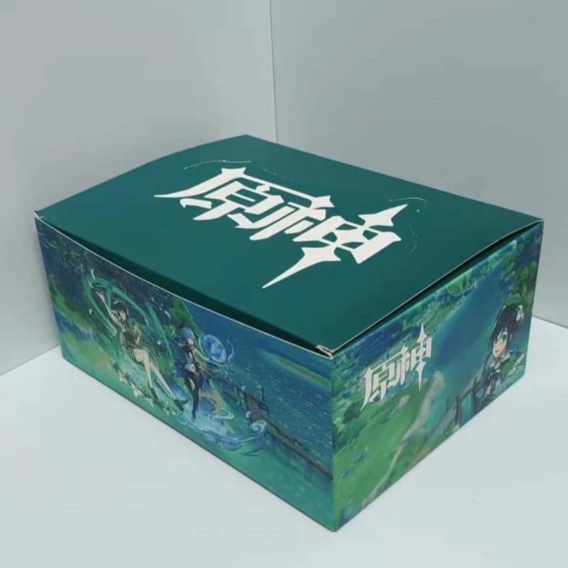 Anime Genshin Impact Q Version Mini Figures Blind Box 12 Styles Cartoon Character Collectible Toys Birthday Gift