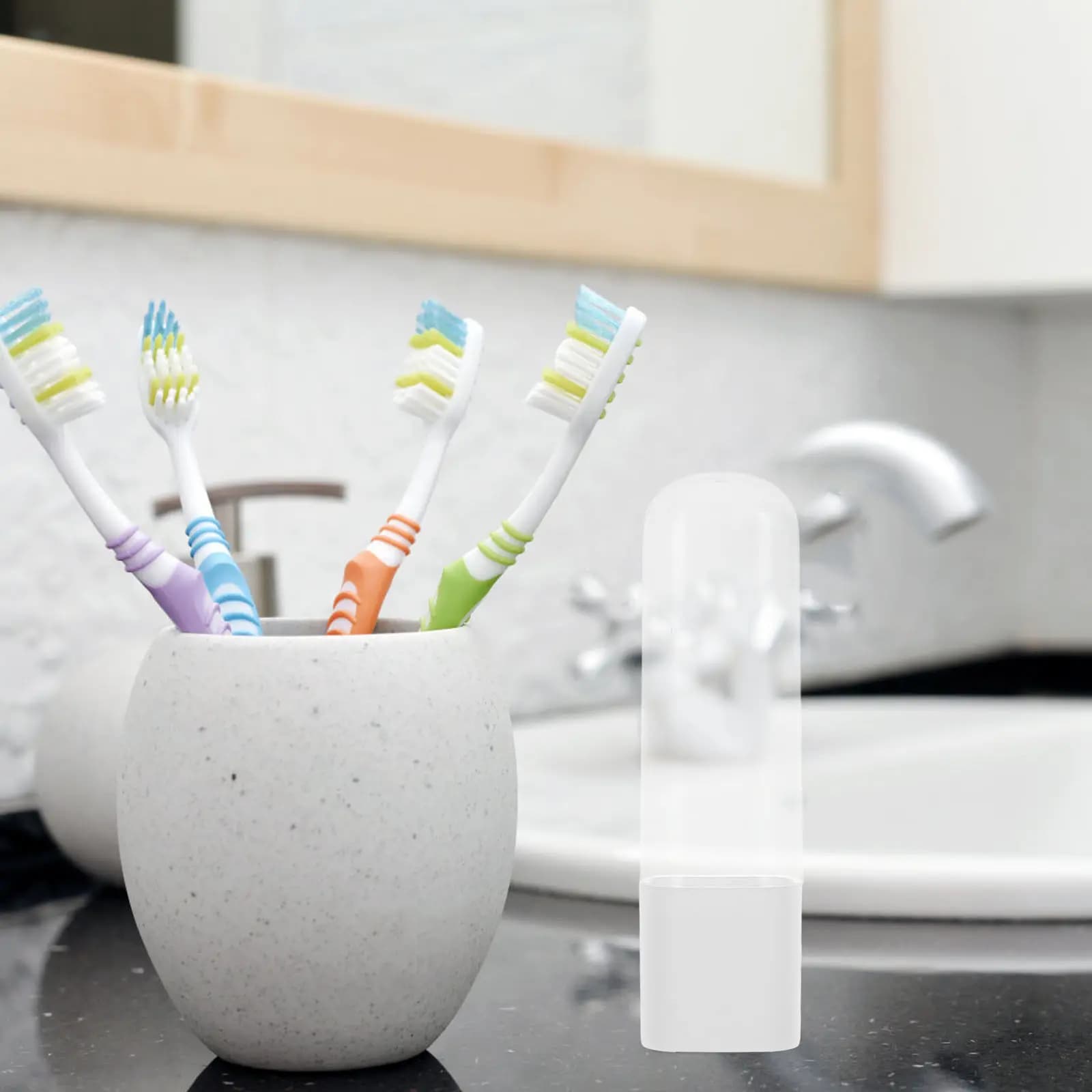 6 pcs Toothbrush Box Travel Portable Storage Case Holder Halloween Christmas New Year Travel Toiletry Bag Organizing Traveling