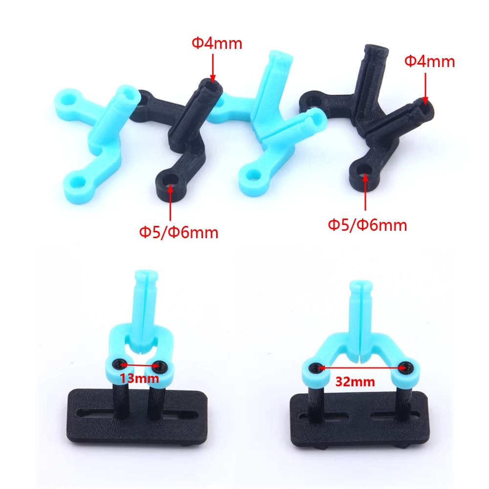 PHISITAL 3D Printed Parts Antenna Holder Fixed Bracket Seat 95A TPU Mount for O3 Air Unit for VISTA UFL MMCX Antenna