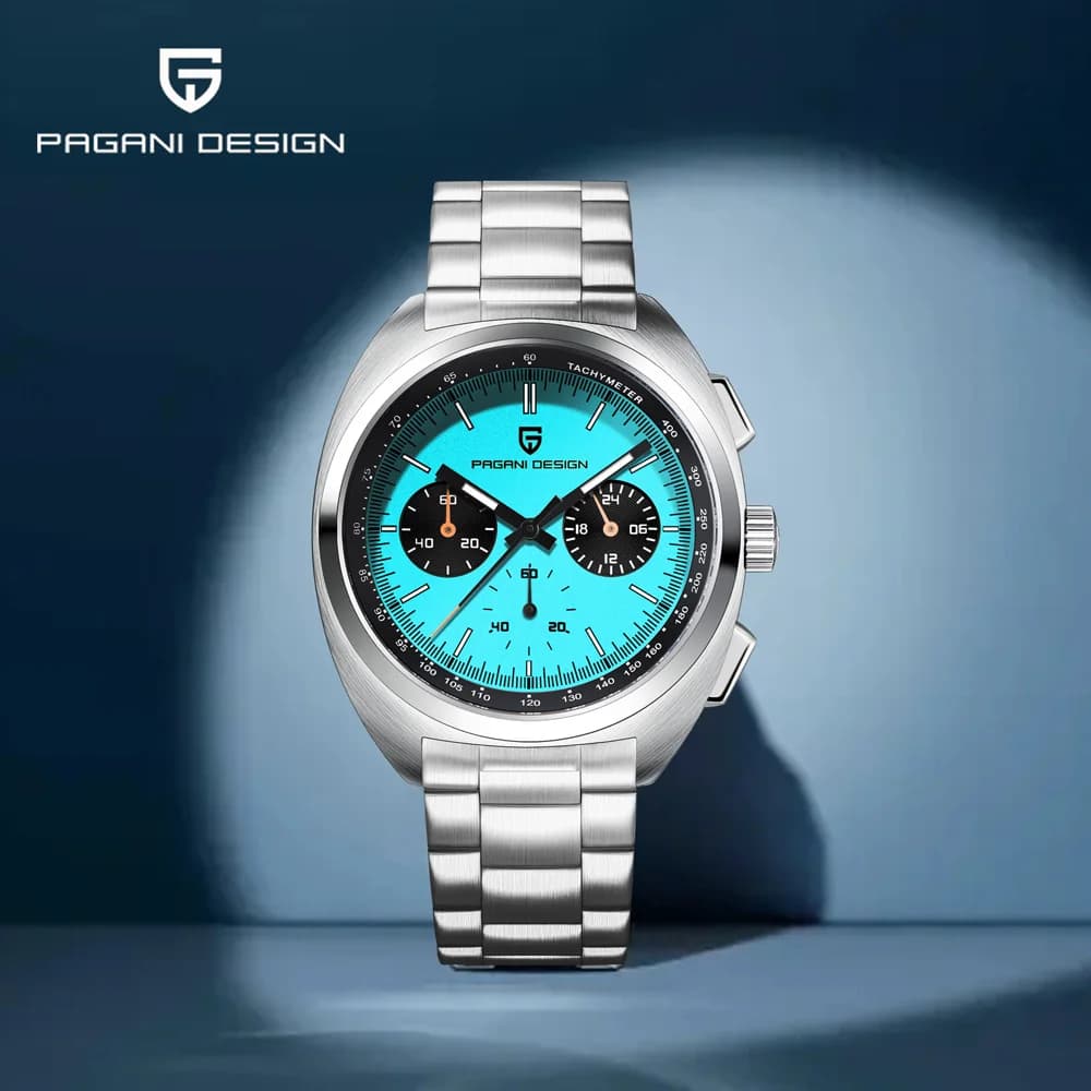 2025 Nuovi orologi PAGANI DESIGN da uomo Top cronografo sportivo orologio di lusso in acciaio inossidabile Vk63 Movt orologio al quarzo impermeabile per uomo