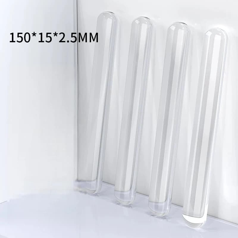 1 Sheet Anti-Crash Silicone Self-Adhesive Buffer Pads Soft Bumpers Door Stopper Wall & Furniture Protector for Kitchen Refrigera