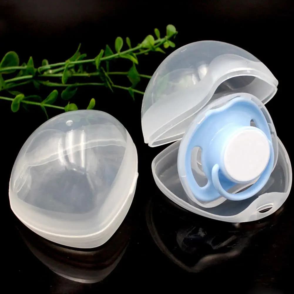 3pc contenitore per capezzoli per bambini scatola per ciuccio custodia trasparente per ciuccio leggero trasparente contenitore per succhietto per bambini
