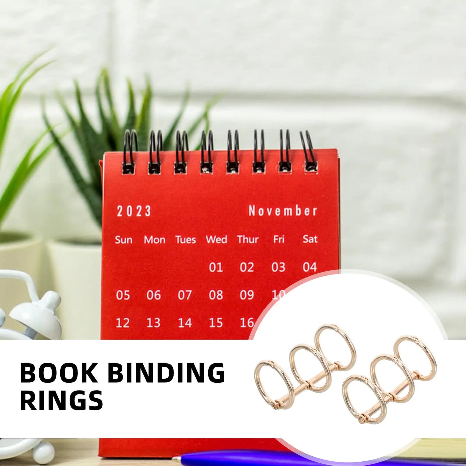 2 Pezzi Eleganti Anelli Metallici per Rilegatura a Fogli Mobili per Calendari, Agende, Quaderni Fai-da-te, Flashcard, Organizzatori di Libri - Anelli Multifunzione