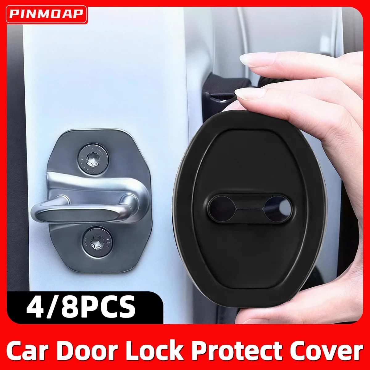Set of 4/8 Protective Parts in Silicone for Auto Locks, Shock and Anti-slip Elastic Bearings