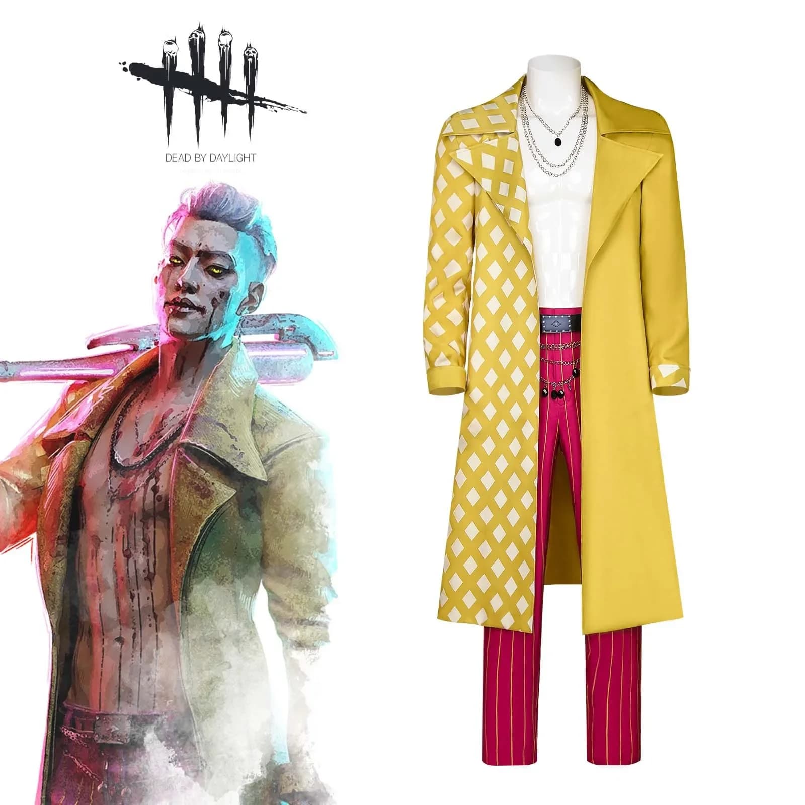 TrickSter Giegie Costumi Cosplay Ha Ji-won Uniforme Gioco Luce diurna morta Gioco di ruolo per uomo Cappotto giallo per Halloween Party Cosplay