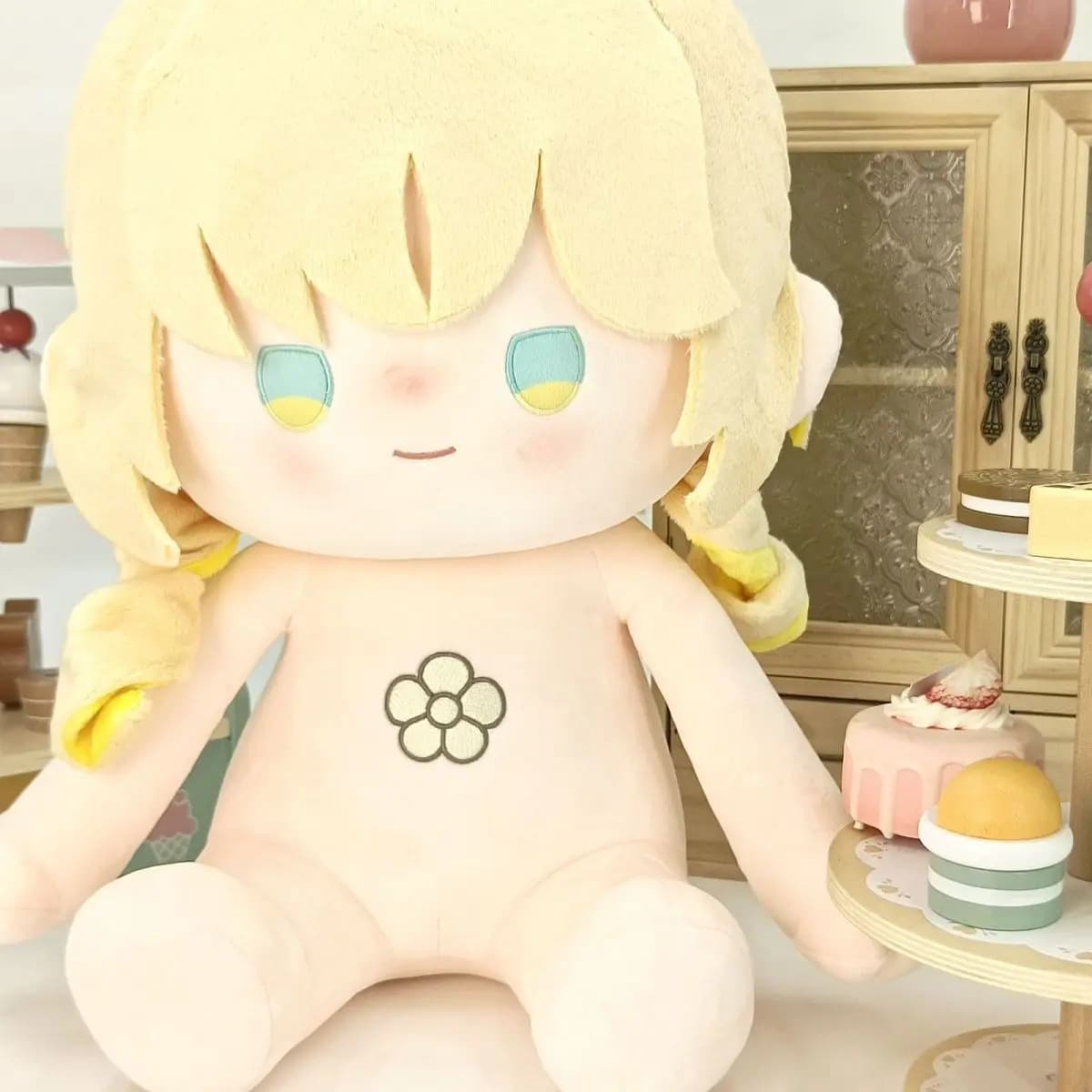 Honkai: Star Rail Aglaea Plush 40cm in Seat Position, Bearing Padded in Cotton, Game Fan Gift