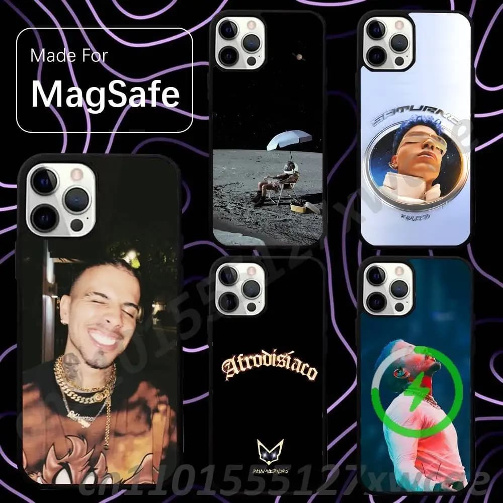 R-Rauw A-Alejandro Rapper For Magsafe Wireless Charger Case For iPhone 15,16,17,13,14,11,12,Pro,Max,Plus,E,Air,Mini Cover