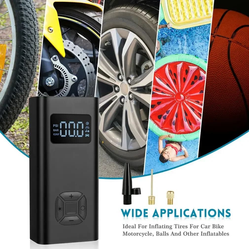 Aggiorna la pompa per pneumatici Compressore per auto Iniettore d'aria per pneumatici Accessori per moto Gonfiatore per pneumatici per auto Spruzzatore a compressione wireless Sicurezza