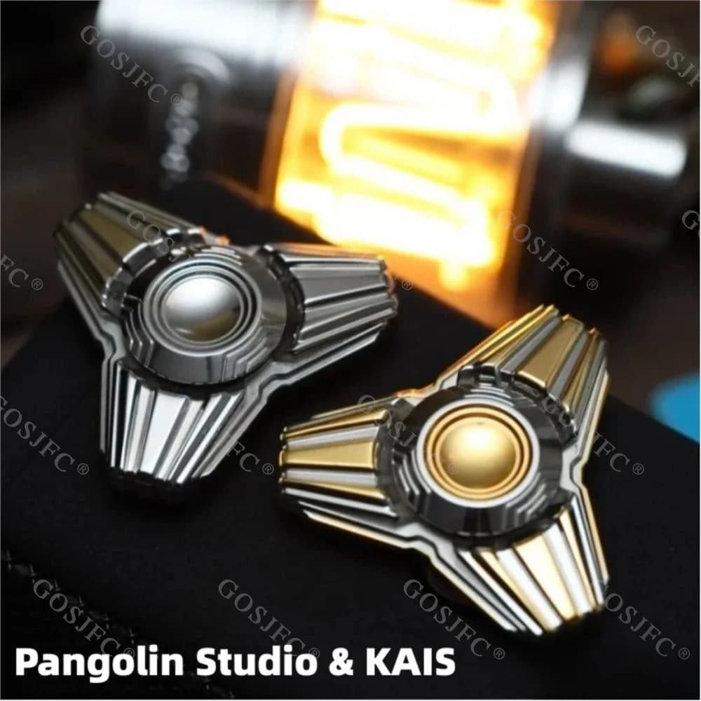 Pangolin Studio&KAIS No Edge Feel Fidget Spinner Giocattolo antistress Giocattoli Fidget in acciaio inossidabile per adulti