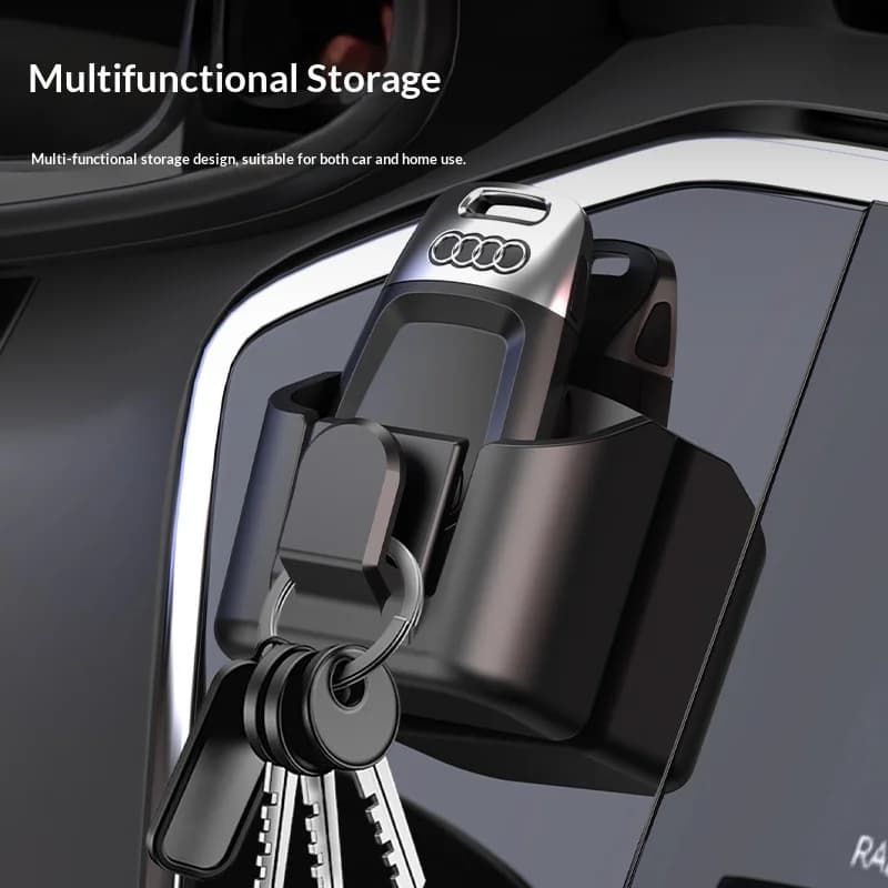 Car Key Storage Box Storage Box for Vehicle Supplies Dashboard Central Control Console Highspeed Toll Card Storage Box Card Slot