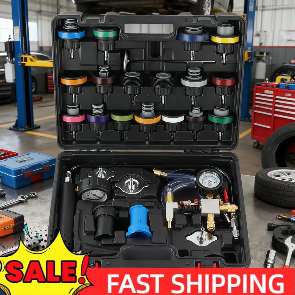 Kit di Riempimento Sottovuoto per Liquido Refrigerante, Tester di Perdite per Radiatore, Kit Tester di Pressione per Auto, Moto e Camion