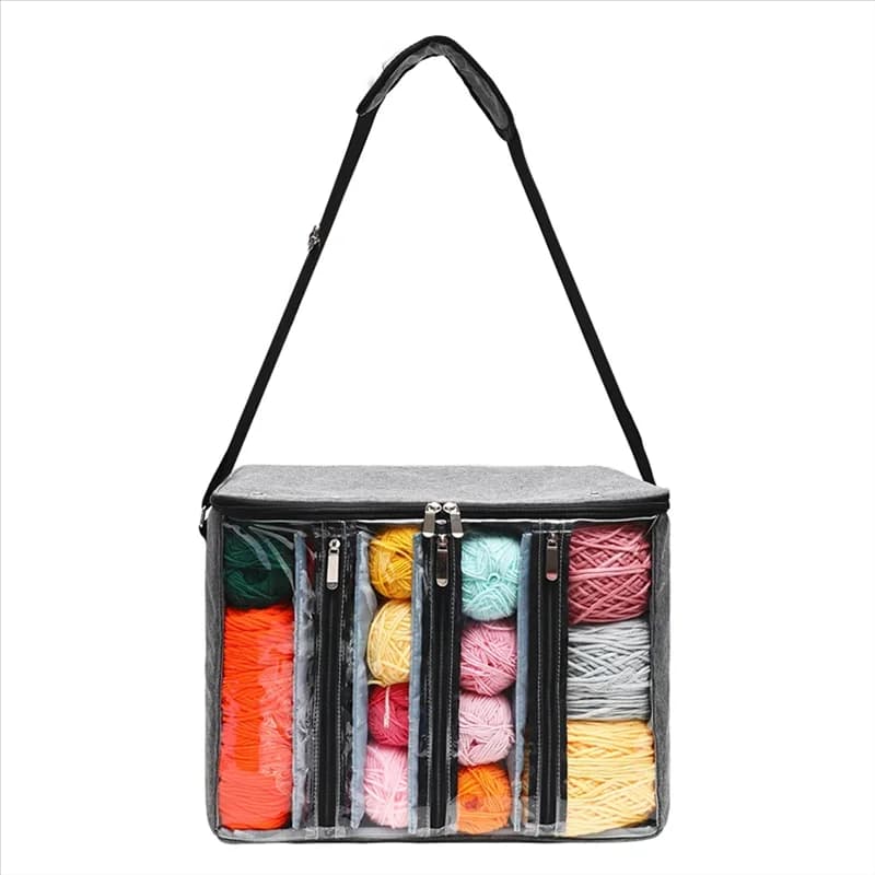 Totes Organizer Borse da viaggio all'uncinetto Borsa in filato per il trasporto di uncinetti, kit per maglieria