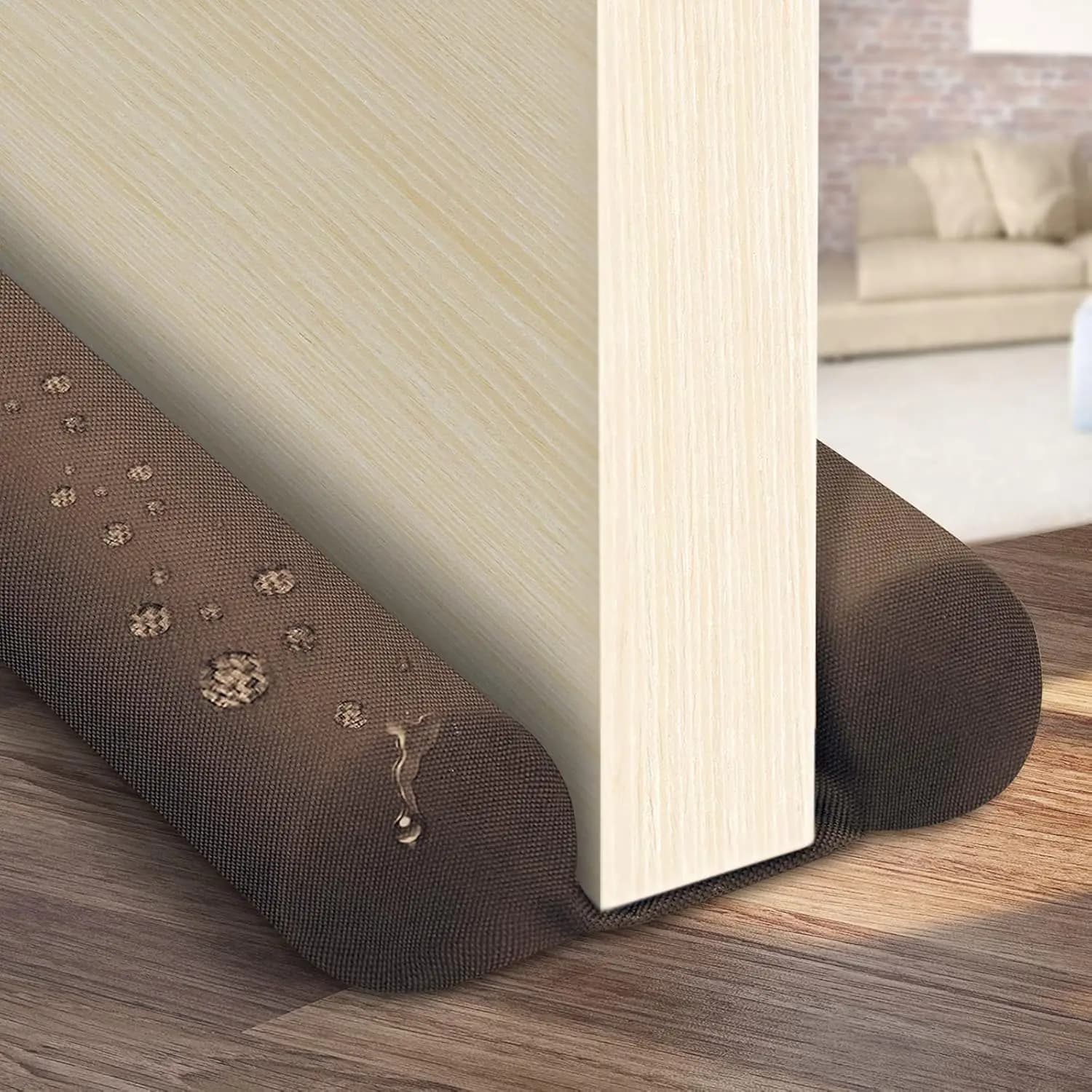 Paraspifferi per Porte Doppie, Regolabile 30-36'', Guarnizione Isolante Acustica, Blocca Vento per Finestre